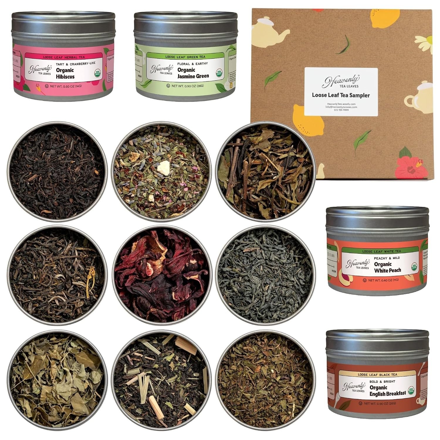 Organic Loose Leaf Tea Variety Pack