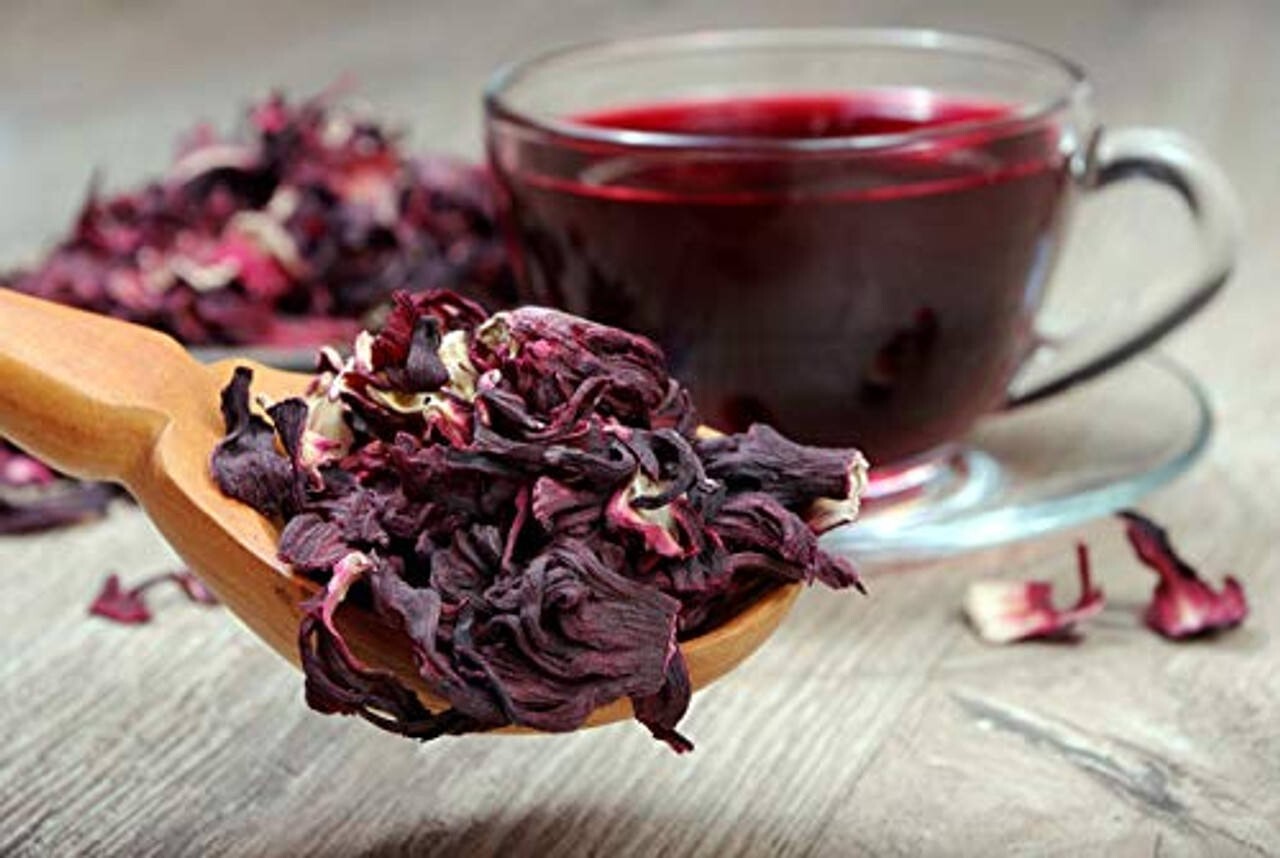 Organic Dried Hibiscus Flower, Hibiscus Flower Tea, Flor de Jamaica 2.6 Oz