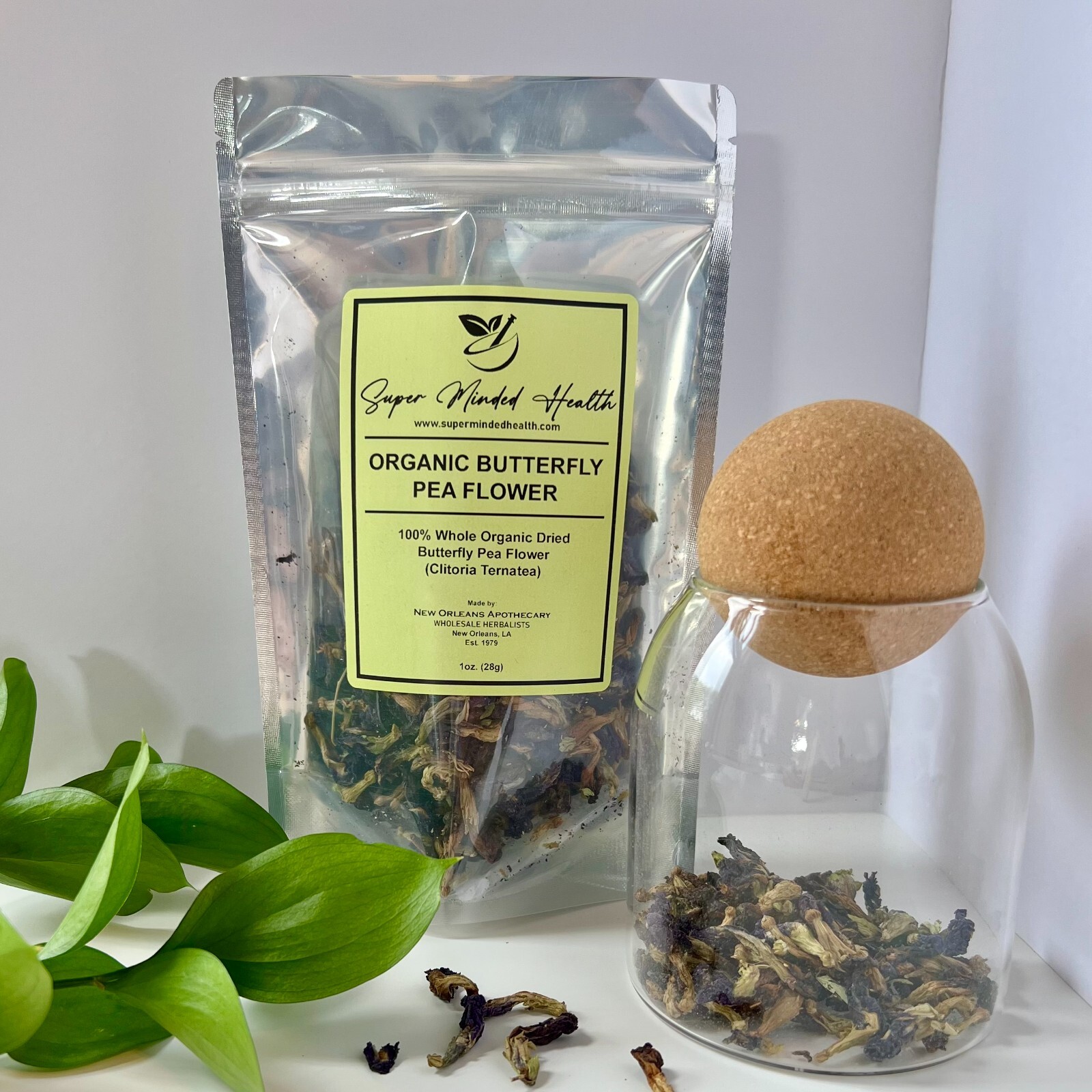 Butterfly Pea Flower 100% Pure Organic Whole (Clitoria Ternatea)
