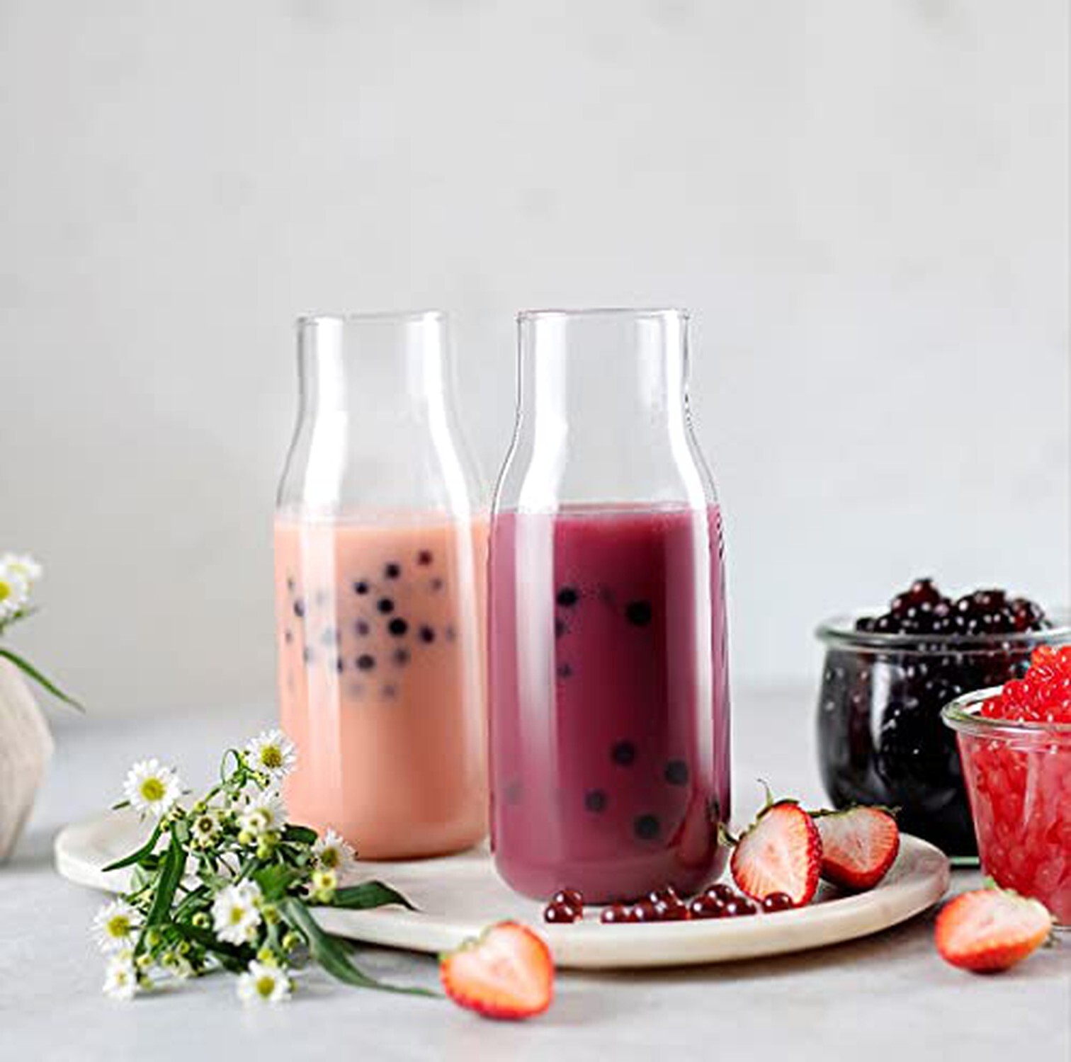 BREXONIC Boba Pearls Popping Bursting Boba, Tapioca Pearls For Bubble Tea