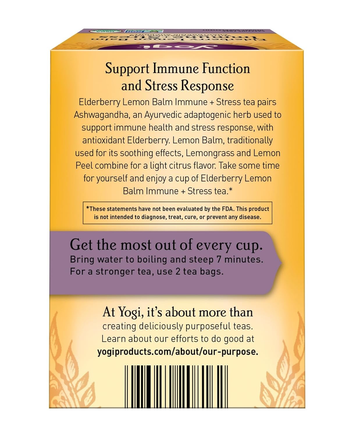 Herbal Lemon Balm Elderberry Tea for Stress Support