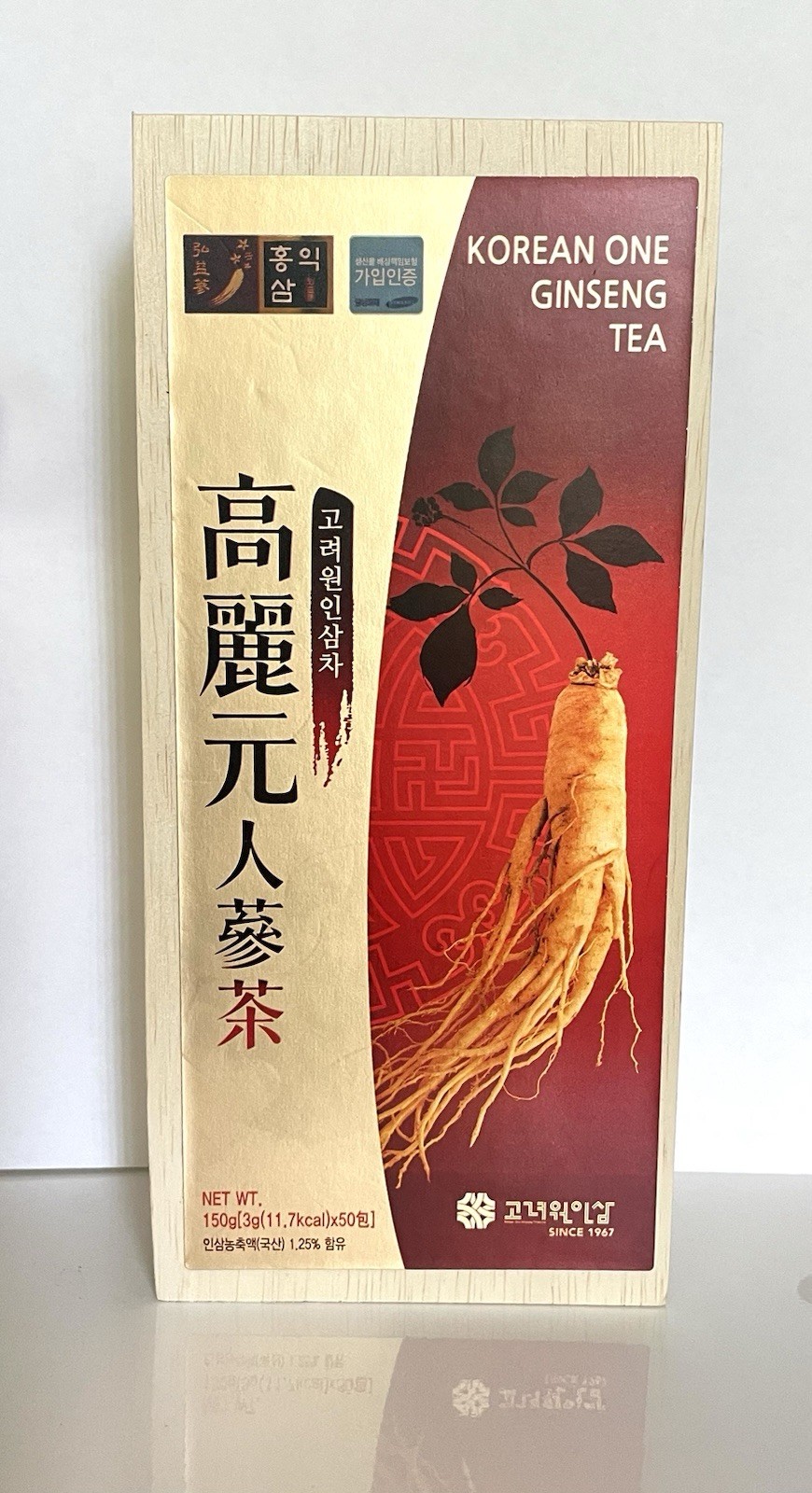 Korean One Ginseng Tea 150 g x 50 (1 box has 50 Tea Packets)