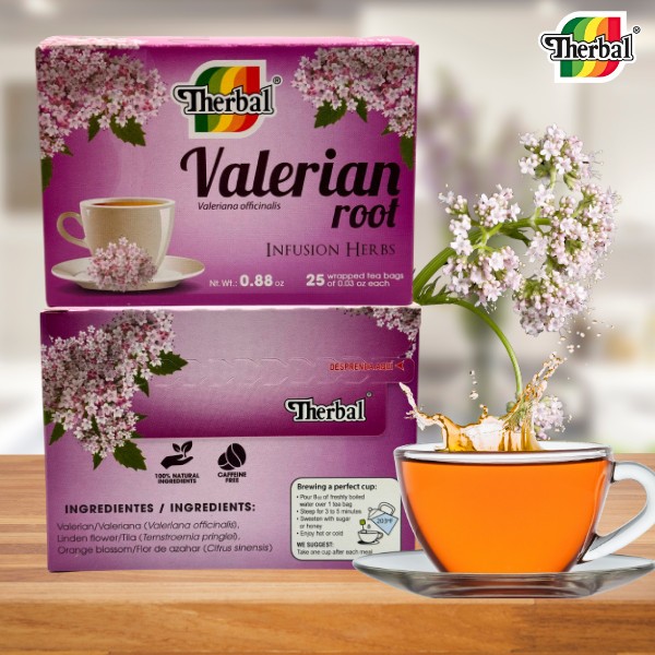 Therbal Valerian Root (TE Valeriana) 25 Tea Bags Natural Infusion