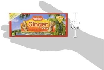 Ginger Tea, 24 Tea Bags, Herbal, Natural, Caffeine Ginger Tea From Jamaica