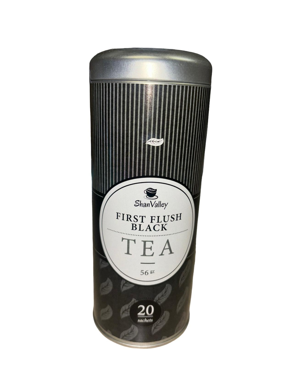 2 Cans Shan Valley First Flush Black and Green Tea – 20 Tea Bags per Tin Can