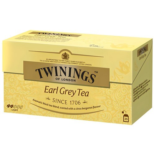 Twinings Earl Grey Tea, 50g (2g x 25 tea bags), 1 Pack