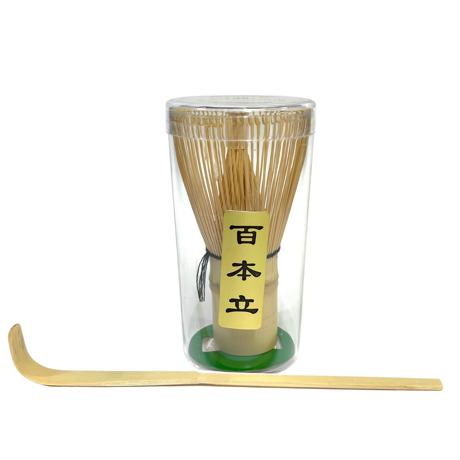 Japanese Matcha Whisk 100 Prong Bamboo Chasen w/ Scoop Tea Ceremony Set