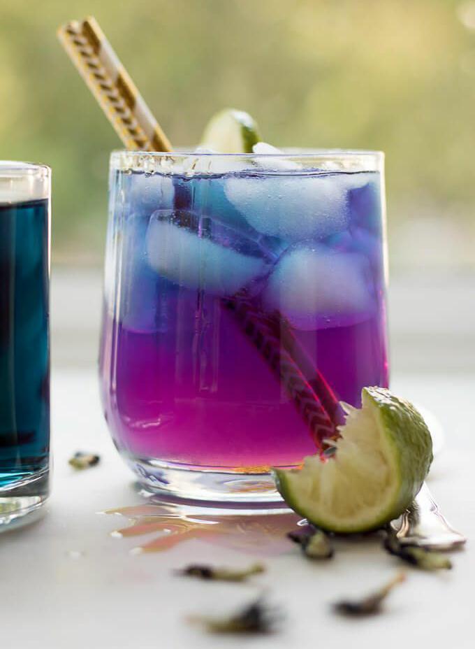100% Natural wind dried organic blue butterfly pea flowers for teas & drinks 28g
