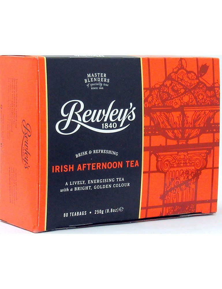Bewley’s Irish Afternoon Tea 80 Premium Teabags Rich Malty Flavor 250g