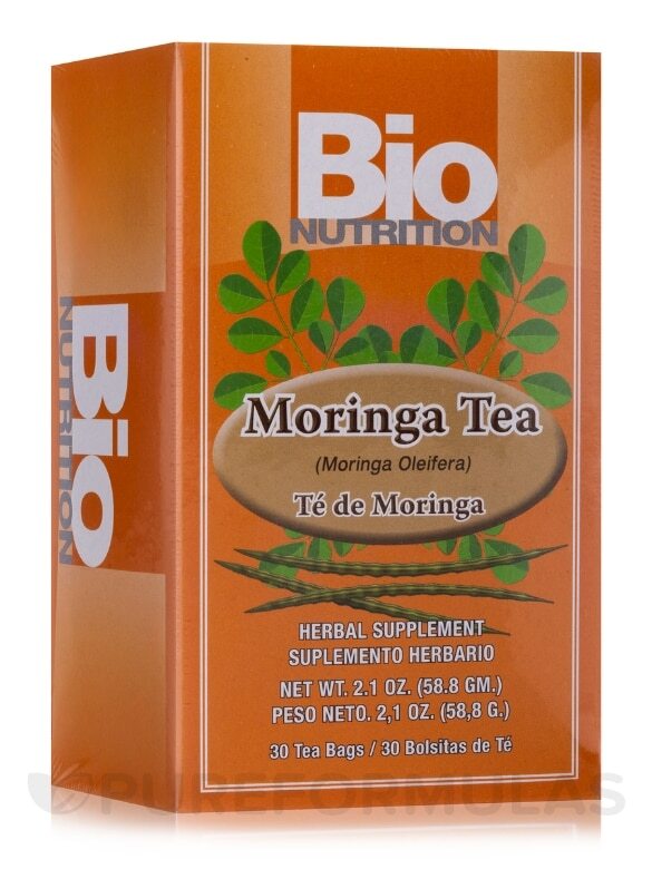 Bio Nutrition Moringa Tea (Moringa Oleifera) Herbal Supplement Caffeine Free