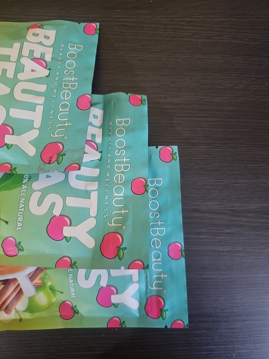 New 3x BoostBeauty Beauty Teas Apple Cinnamon 14ct -42 Total Ex: 11/27 Free Ship