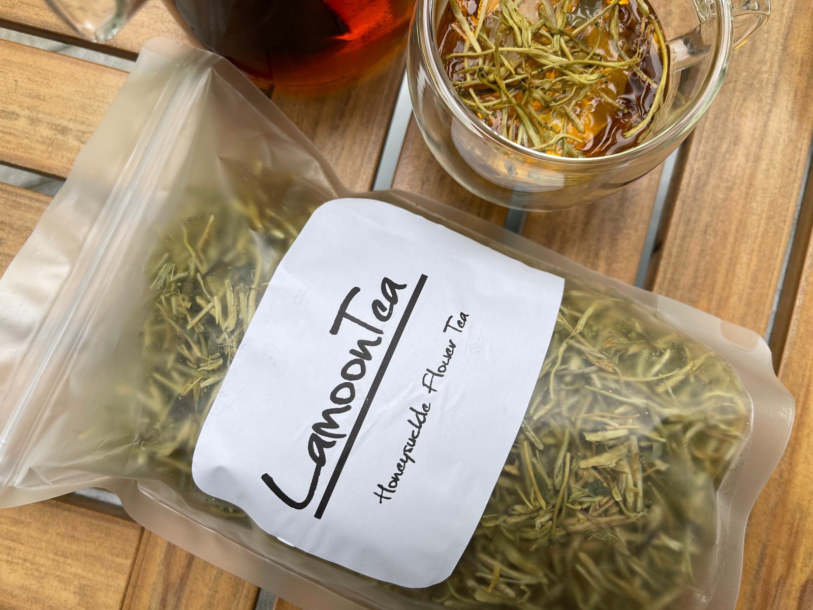 HoneySuckle Flower Dried Herb Herbal Powder Tea Stamen Pollen | LAMOON TEA
