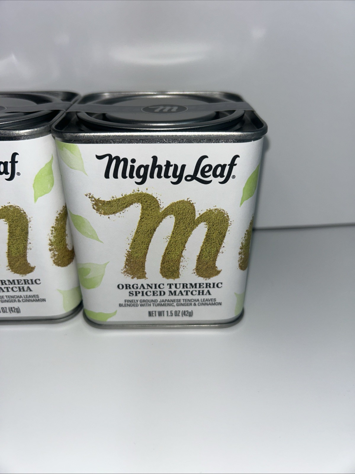 (2) Mighty Leaf Organic Spiced Turmeric Matcha Tea Powder 1.5 Oz (06/2027)