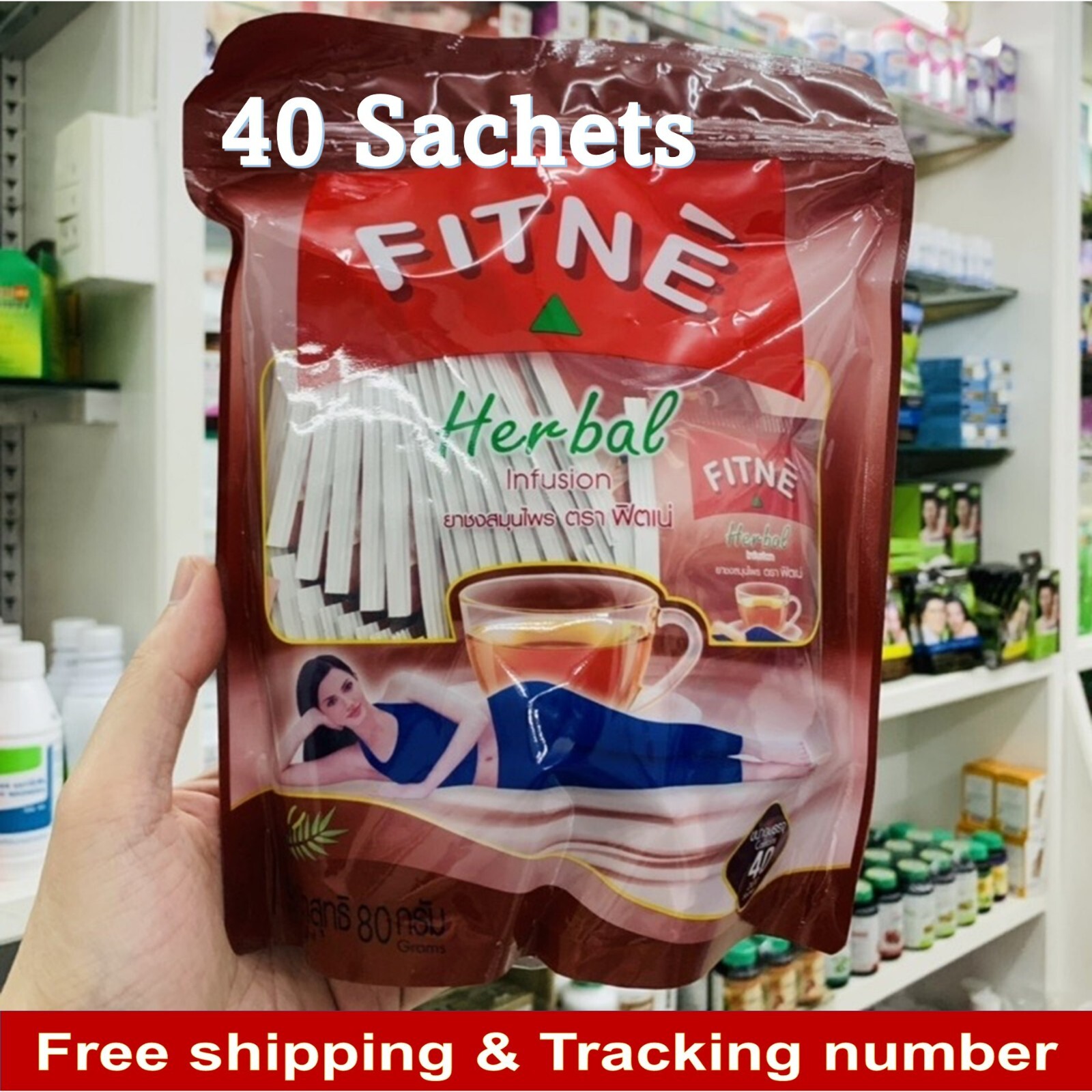 80 tea bag FITNE Slimming Herbal Tea Original Infusion Detox Diet Weight Loss