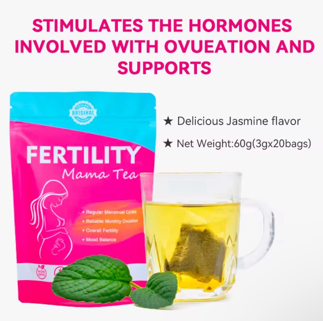 Natural Female Fertility Tea for Preconception Pregnancy Get Pregnant