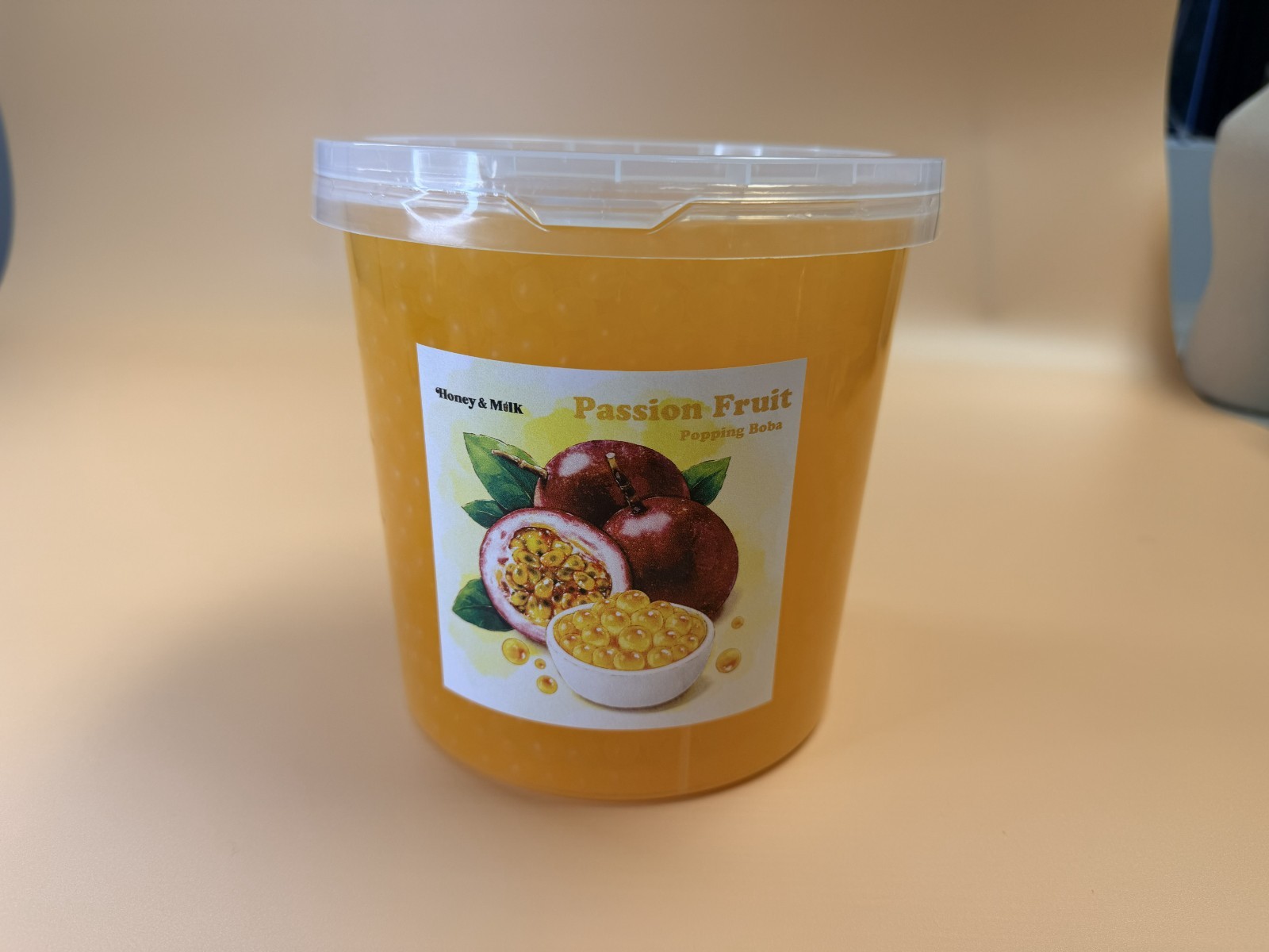 Honey&Milk Popping Boba 4 Pack 3.2KG Passion Fruit Strawberry Bubble Tea Taiwan