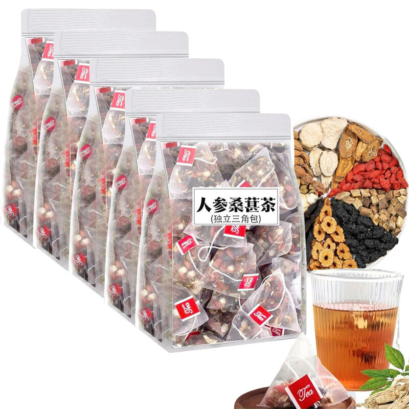 Ginseng Five Treasure Tea – Kidney Support, Red Date Herbal Blend
