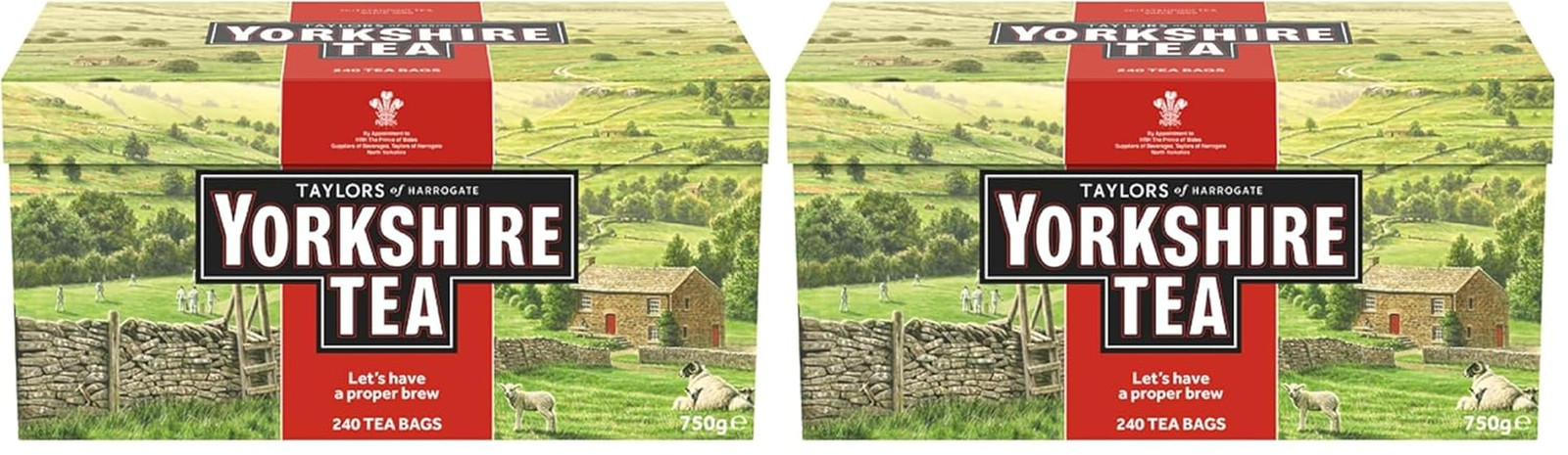 Yorkshire Tea, Red, Black Tea, Pillow Tea Bags, 240 Count (Pack of 1), Refreshin