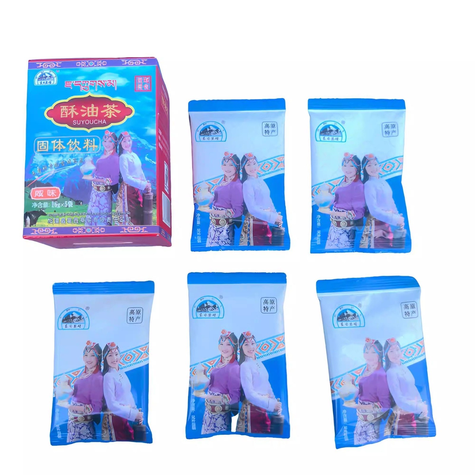 China Xizang Instant Tibetan Original Flavour Salty Yak Butter Tea 320g Box