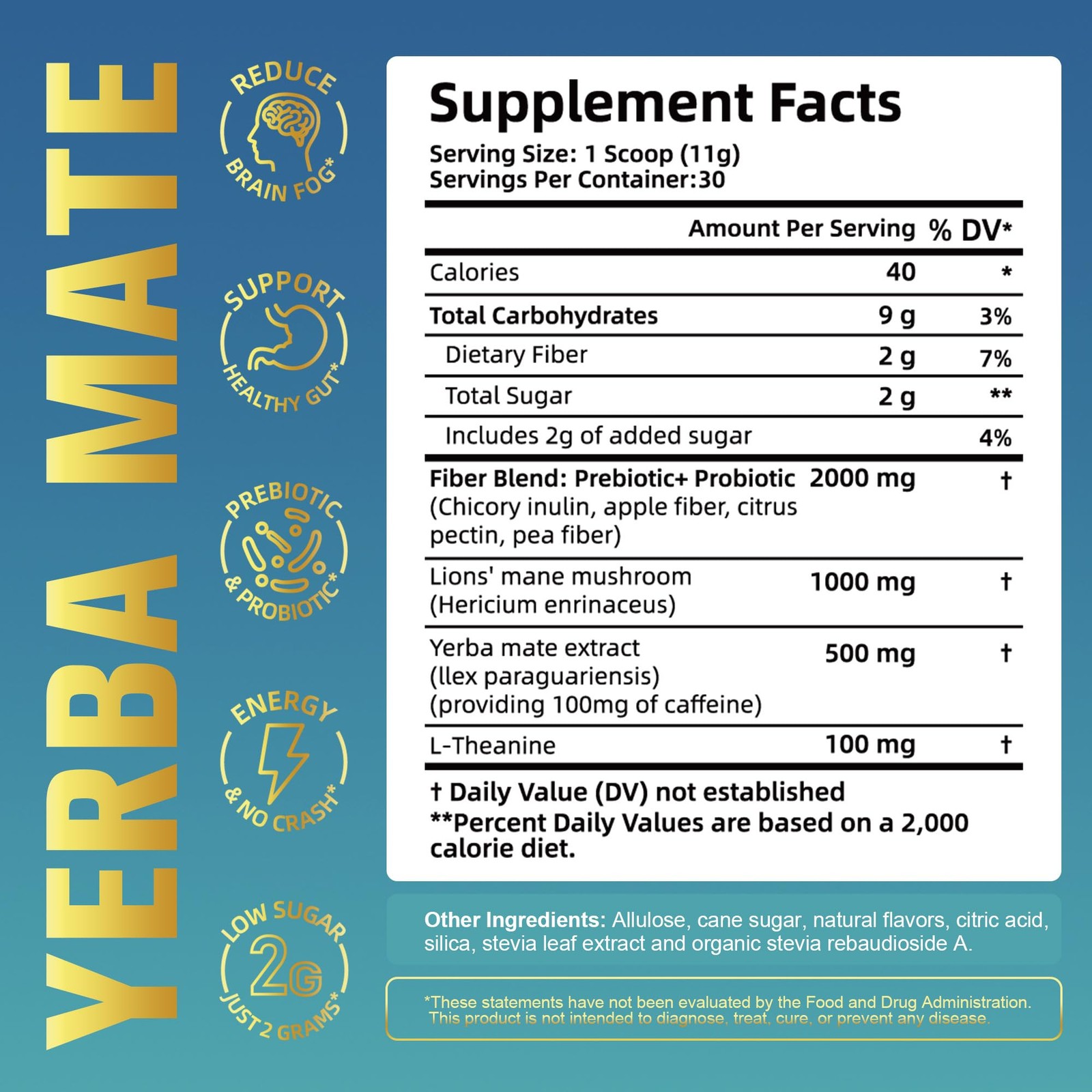 Yerba Mate Instant Tea Powder, Super Yerba MateTea for Natural Energy & Gut H…