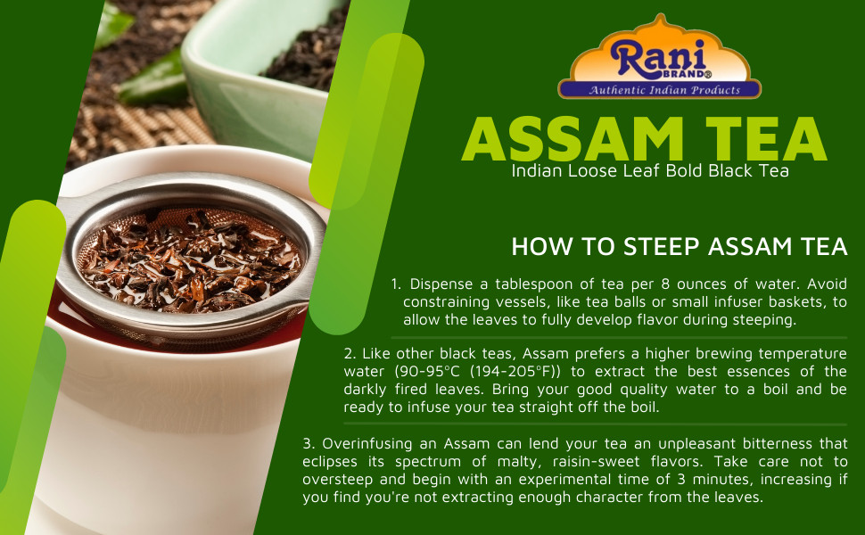 Rani Assam Tea (Indian Loose Leaf Bold Black Tea) 12oz (340g) PET Jar ~ All