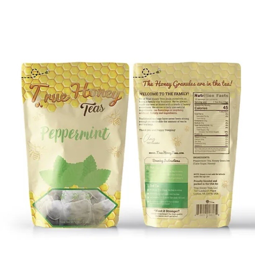True Honey Teas Peppermint – Just Add Hot Water!
