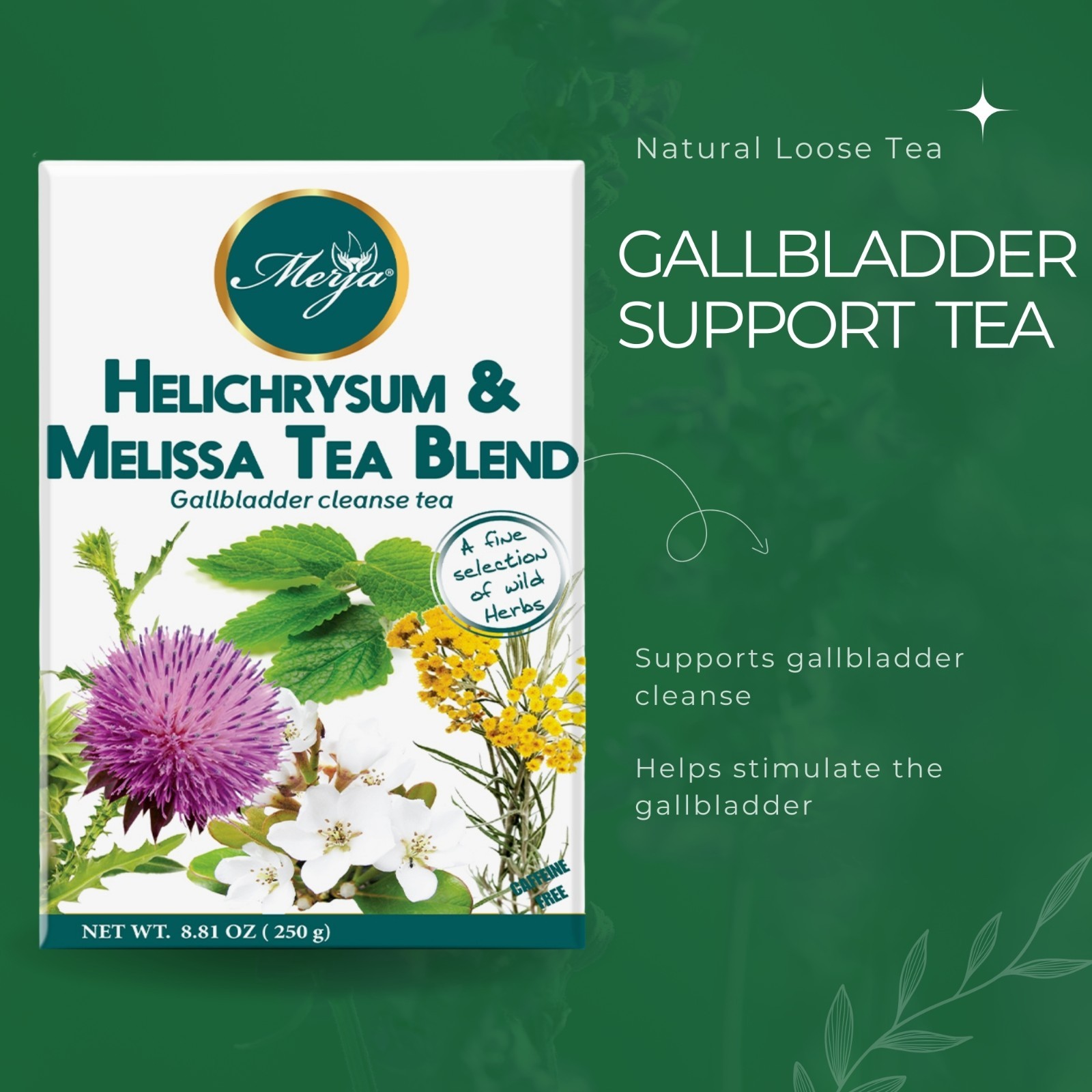Helichrysum & Melissa Tea – Gallbladder Cleanse – Loose Tea – 100% Natural Tea