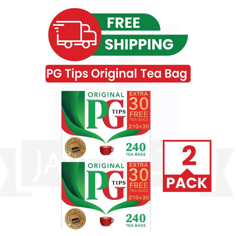 PG Tips 240 Tea Bags Pack of 2 – Damaged Box, Open Packaging, Fresh Inside