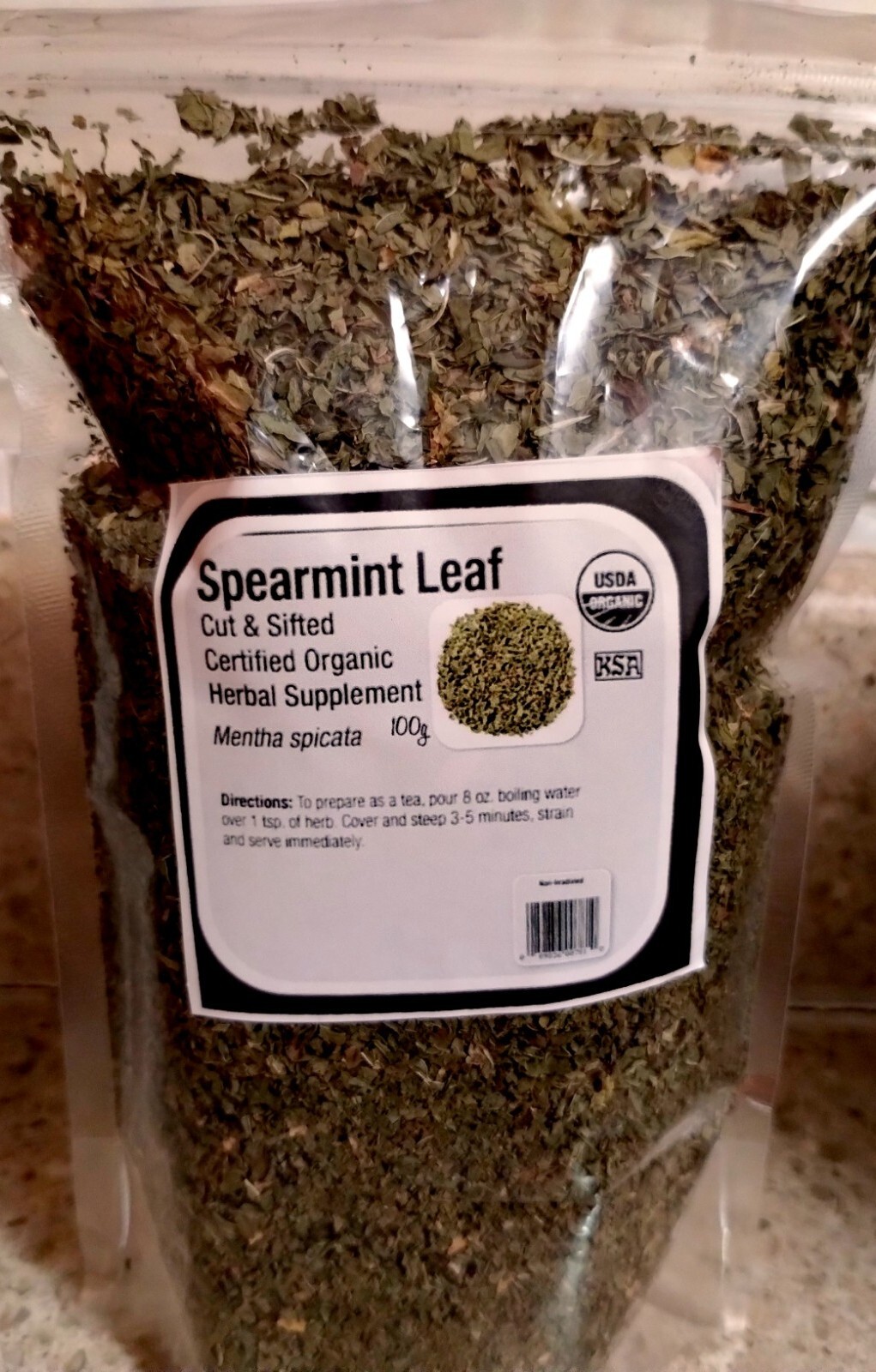 Organic Spearmint Loose Leaves For Pcos , Infertility,Acne, Hormonal Imbalances,