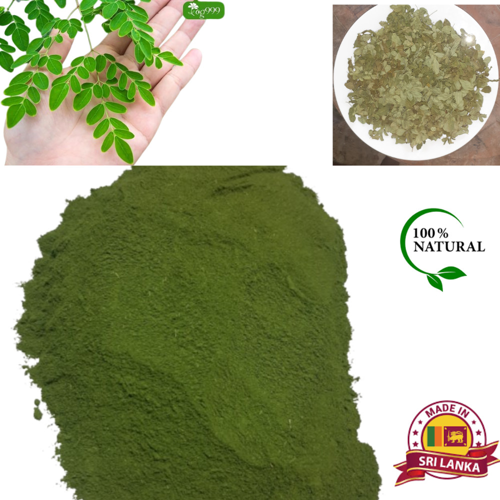 Dried Moringa Oleifera Leaf Powder Natural Pure Organic Ceylon 100% Herbal Tea