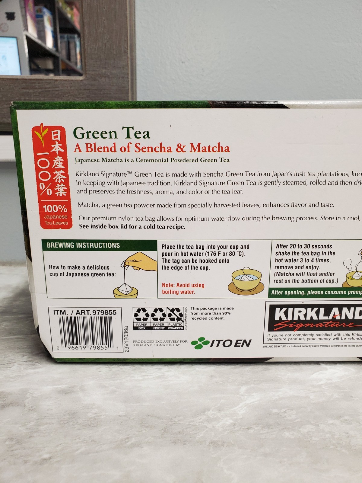 New Kirkland Ito En Matcha Blend Japanese Green Tea – 100 ct, 1.5g tea bags