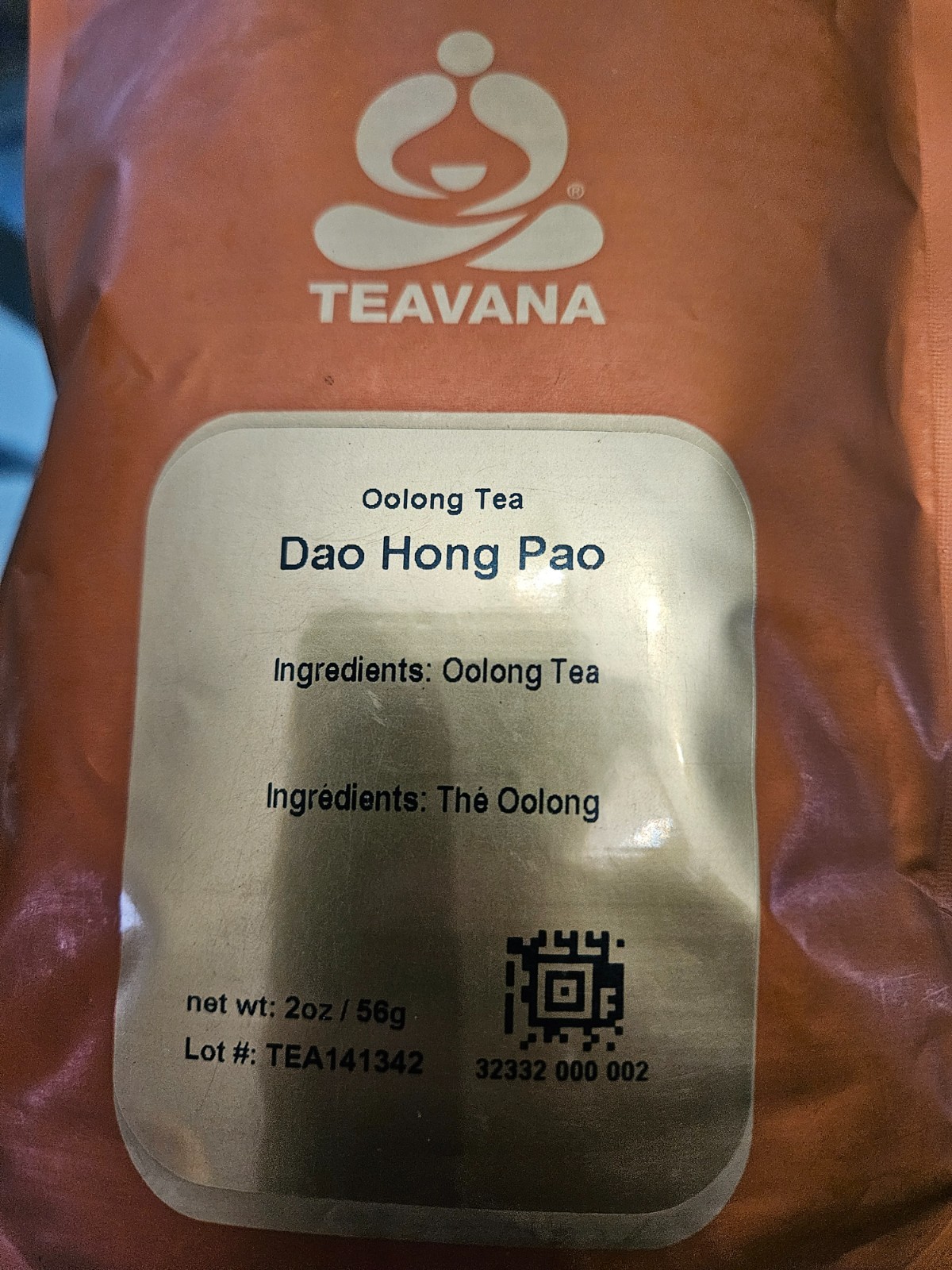Teavana Dao Hong Pao Oolong Tea – 2oz (56g) Sealed Bag – Rare Discontinued Loose