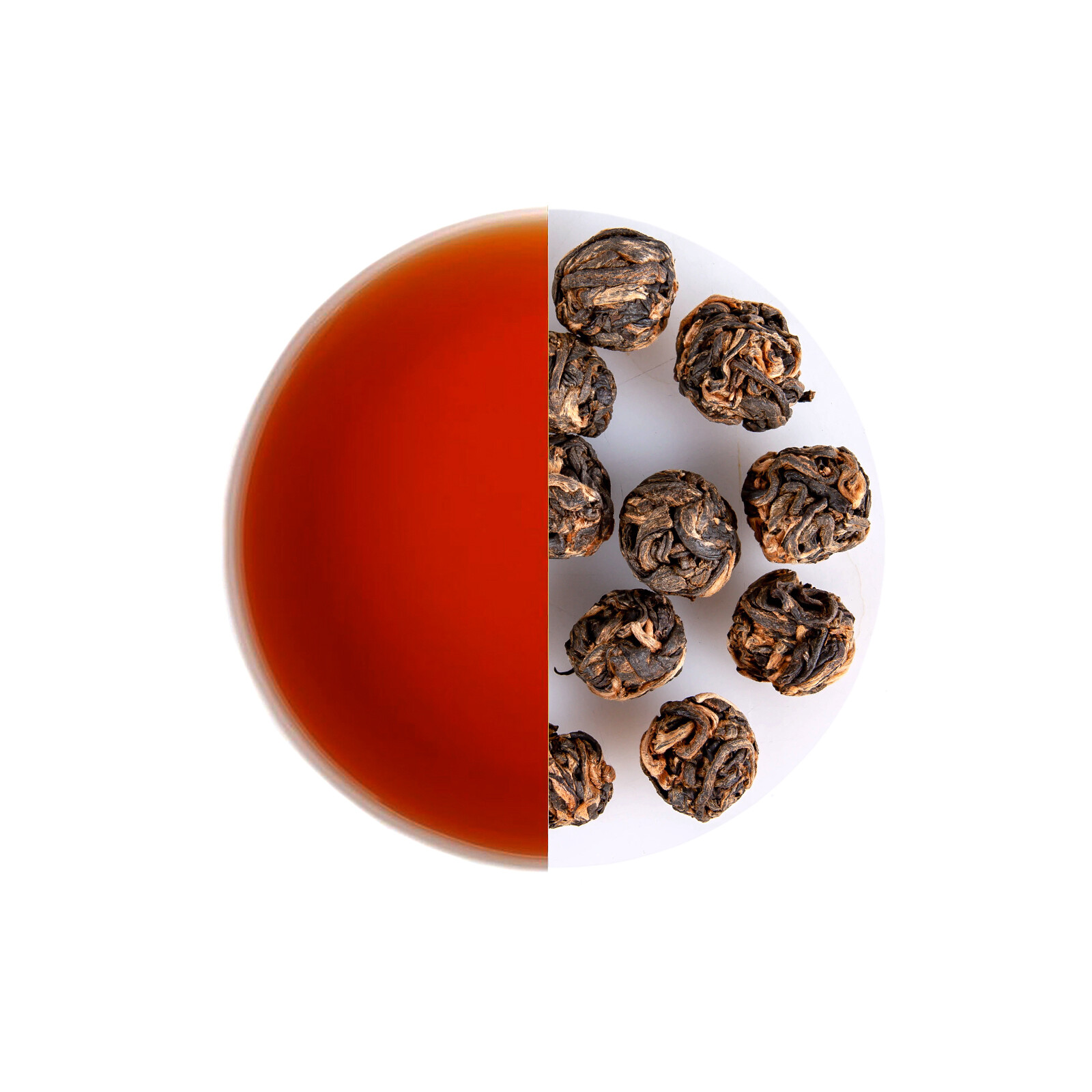 Organic Jasmine Dragon Pearl Tea Hand Roll Tea Black Ice Tea Chinese Loose Leaf