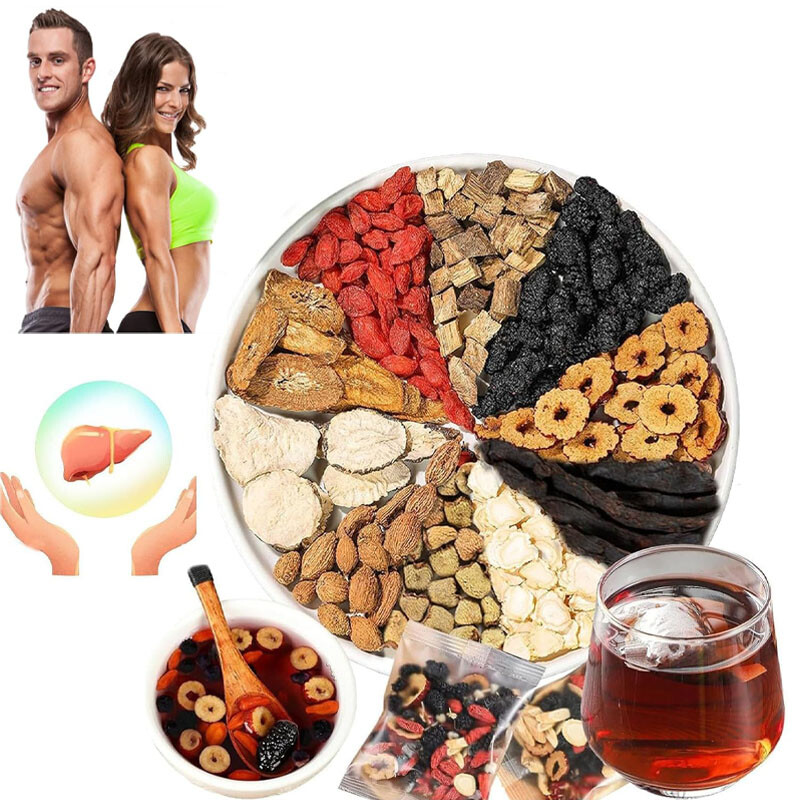 Natural Tea Formula Ginseng Five Treasure Tea, Kidney Tea Chinese Herbal Tea NEW