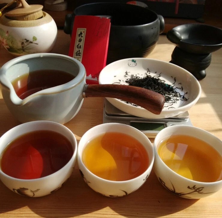 1000g Premium Jiuqu Hongmei Black Tea 9 Curved Red Plum Hangzhou,Fragrant Smooth