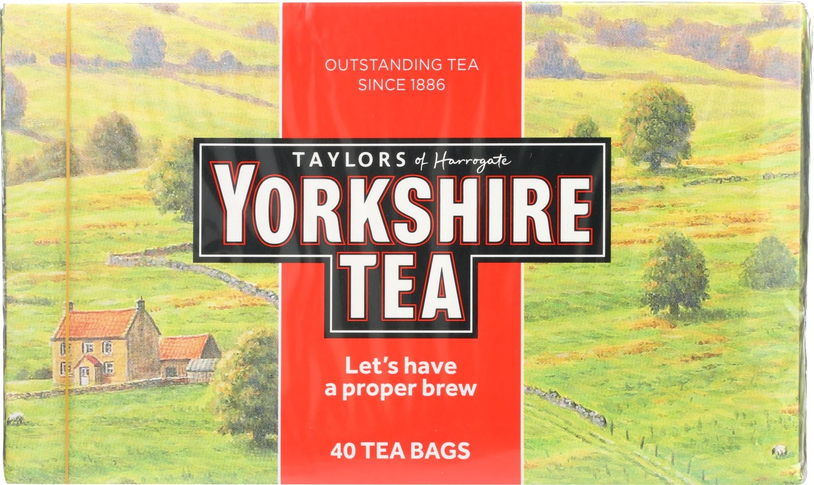 Taylors Of Harrogate, Tea Yorkshire, Red, 40 Tea Bags