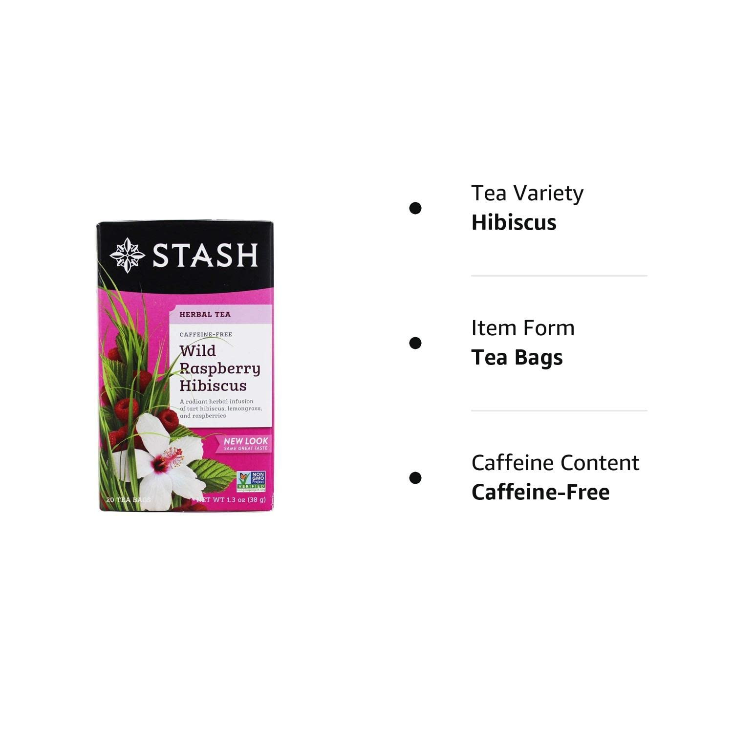 Tea Tea Wild Raspberry Hibiscus 20 Tea Bags