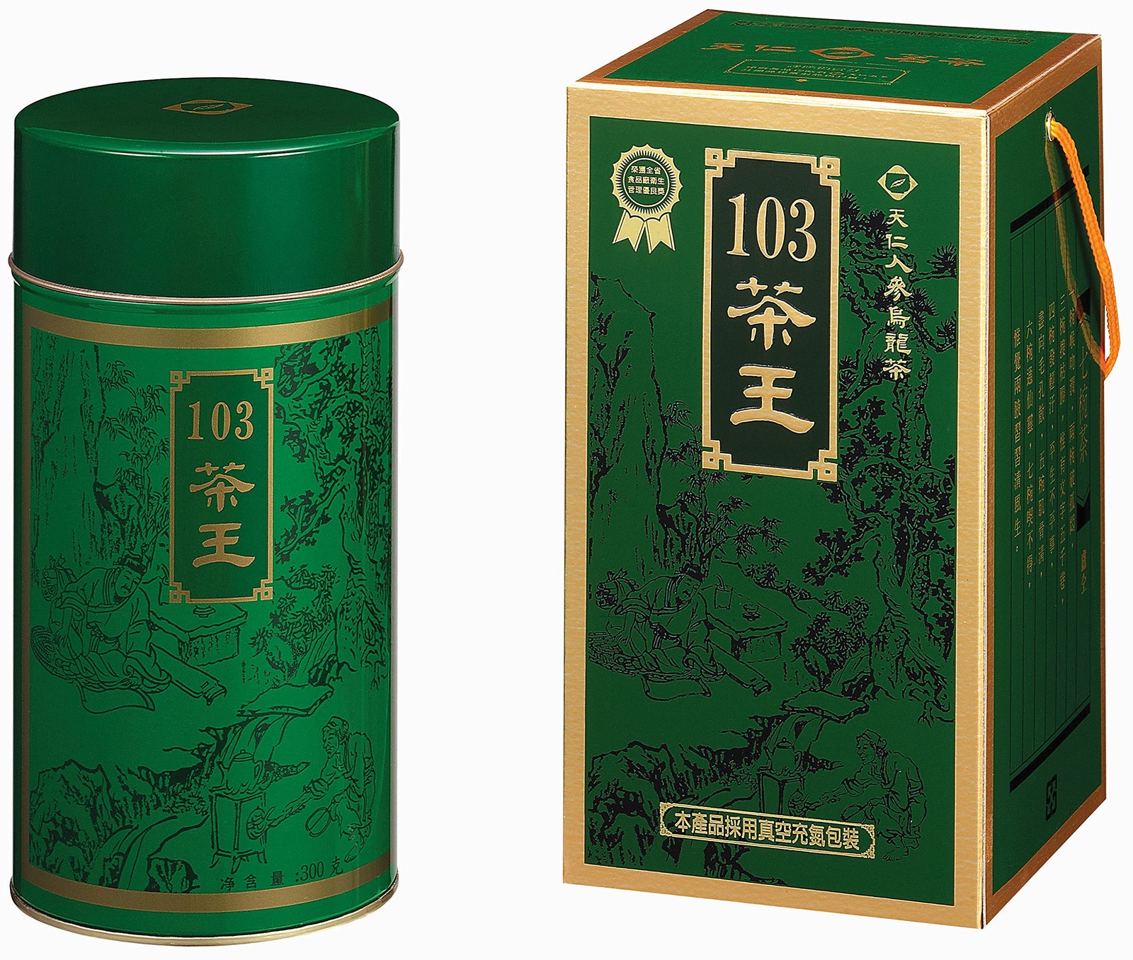 Ten Ren Kings 103 Green Ginseng Oolong Tea, 300g/10.6oz Brand TEN RENS Tea