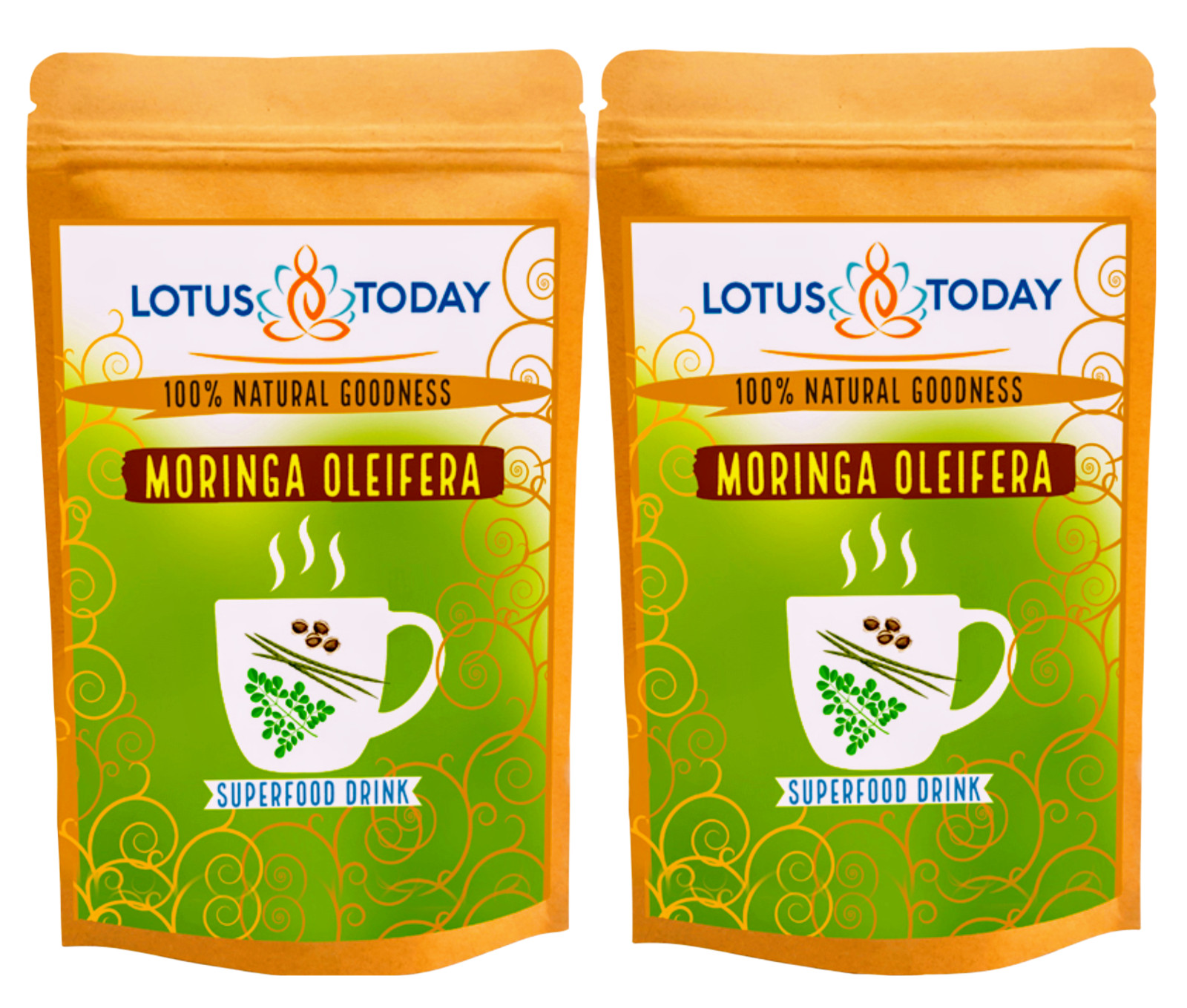 Pure Moringa leaves – Cut leaves for salads, smoothies and herbal tea – 300grams
