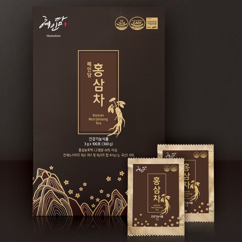 Hyeindam Red Ginseng Extract Red Ginseng Root Tea 3g x 100bags