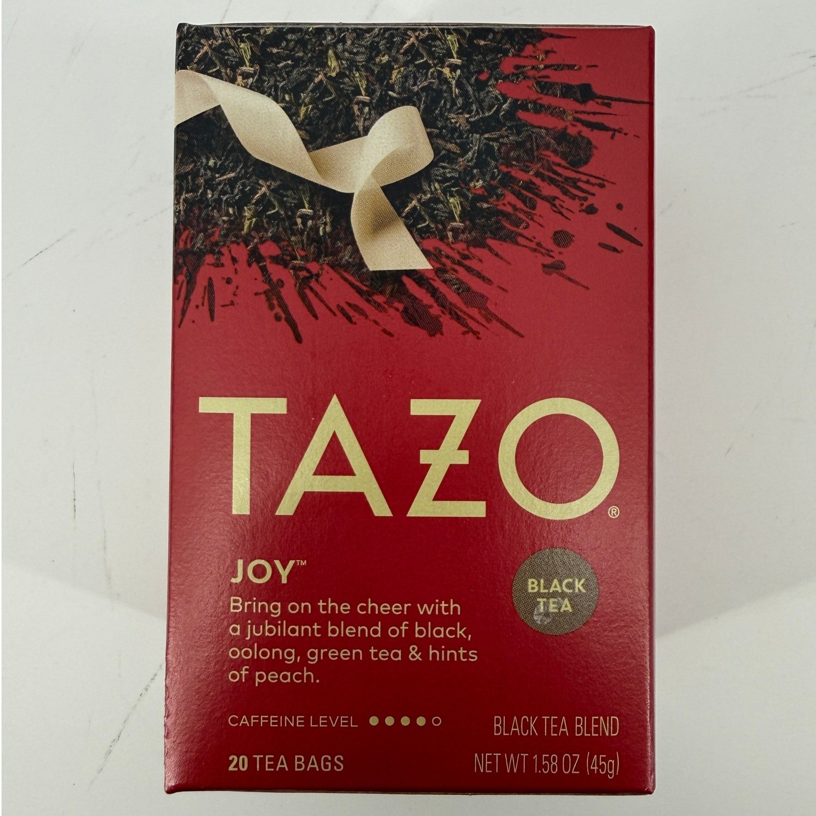 Tazo Joy Holiday Black Tea Blend 6 Packs of 20 Tea Bags (120 Total Bags) BB 6/26
