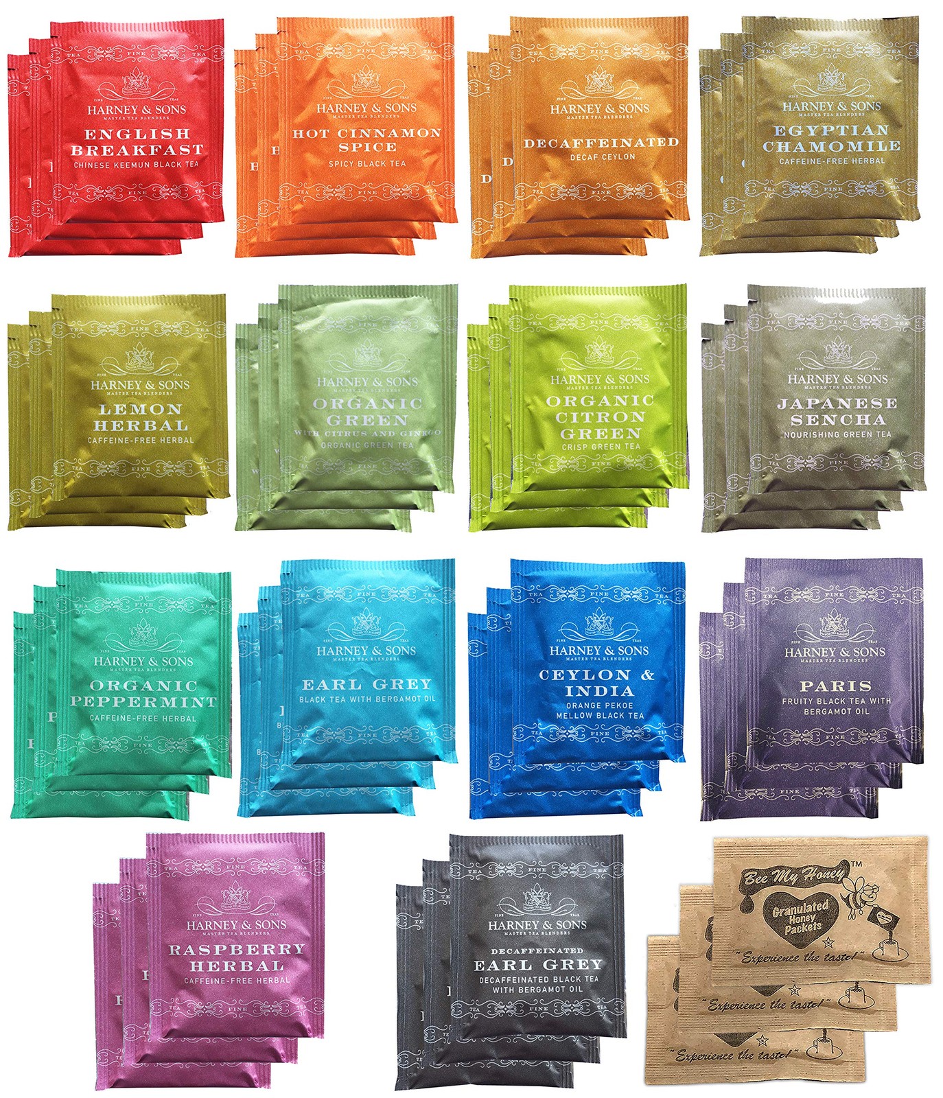 Harney & Sons Assorted Tea Bag Sampler Bundle 42 Count 42 (Pack of 1)