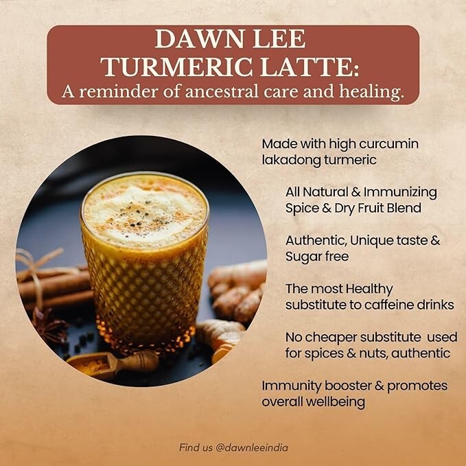 Turmeric Latte Lal Haldi Doodh Masla Dry Fruit High Curcumin Immunity Boost 100g