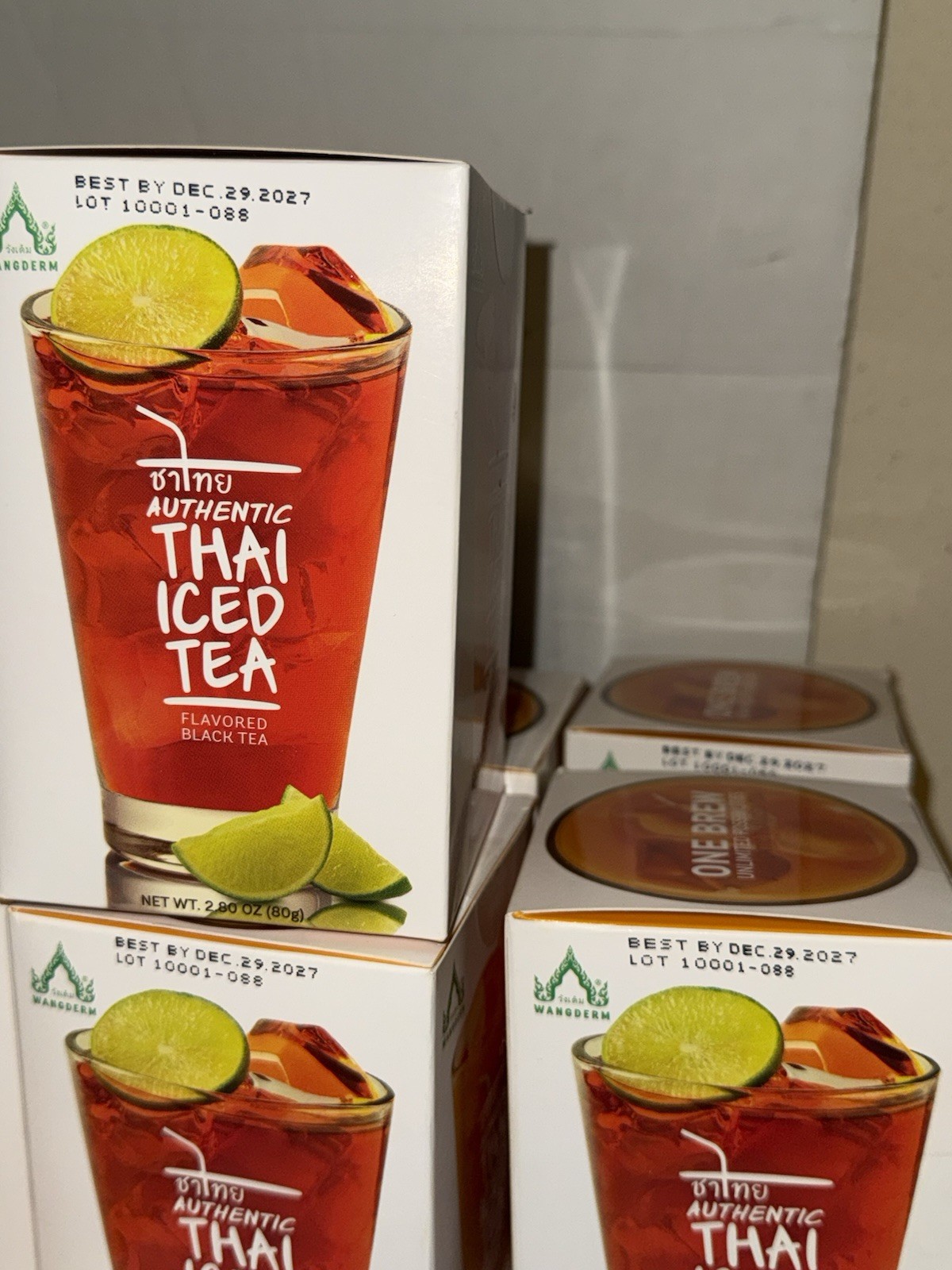 (10) boxes WANGDERM Thai Iced Tea Bags flavored Black Tea