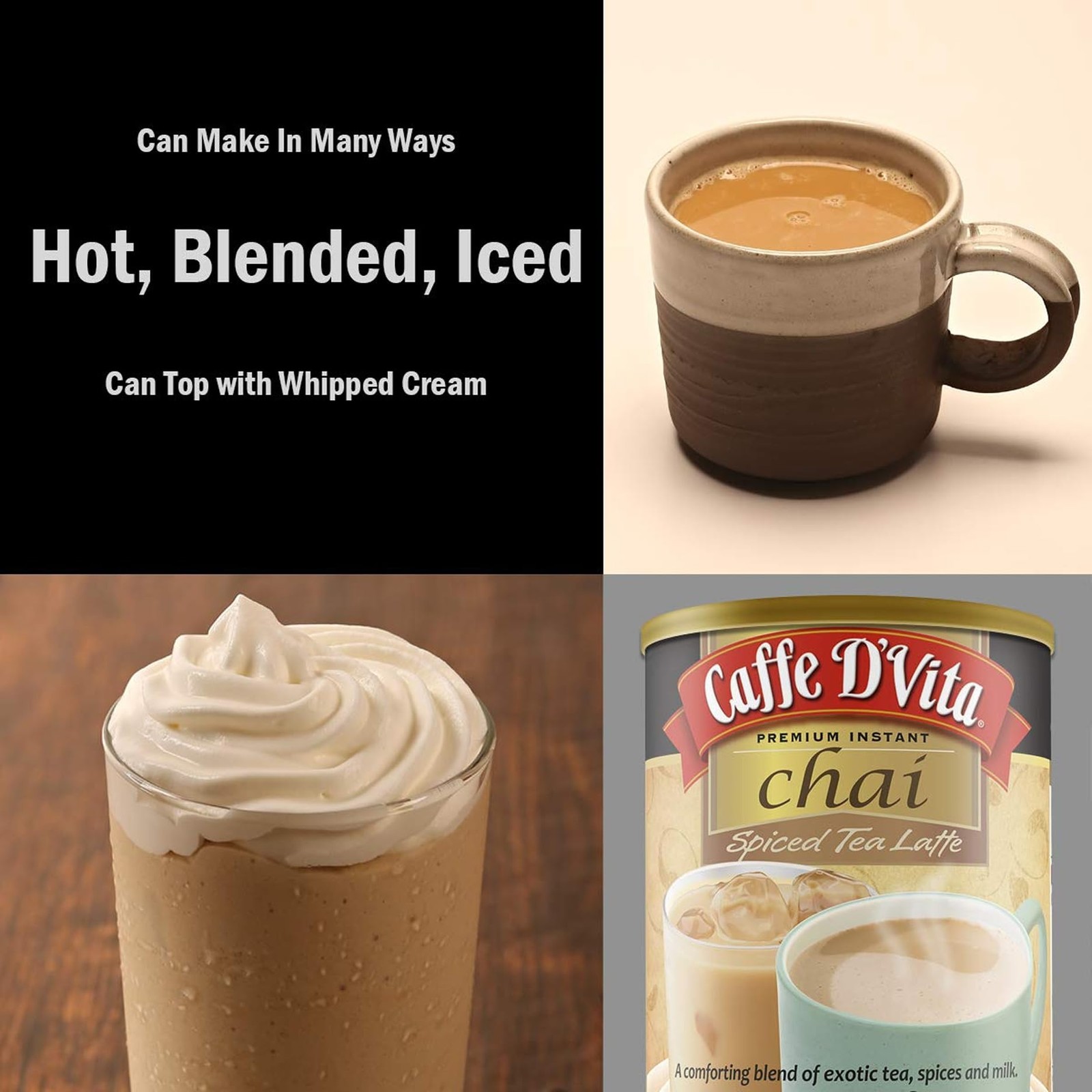 Spiced Chai Latte Mix – Chai Tea Latte Powder Mix, Gluten Free, Chai Tea Powd…
