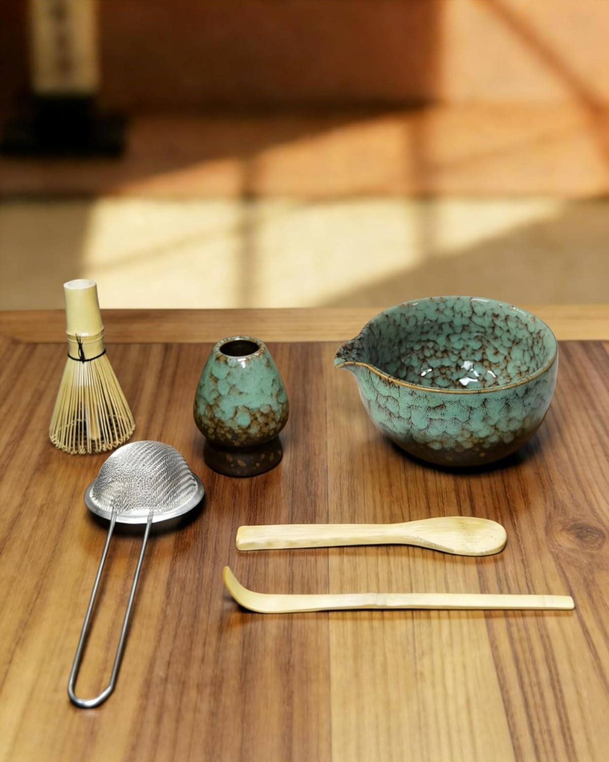 Matcha Set Kit–Matcha Starter Kit with Bowl and Whisk,Complete Matcha Tea Set wi