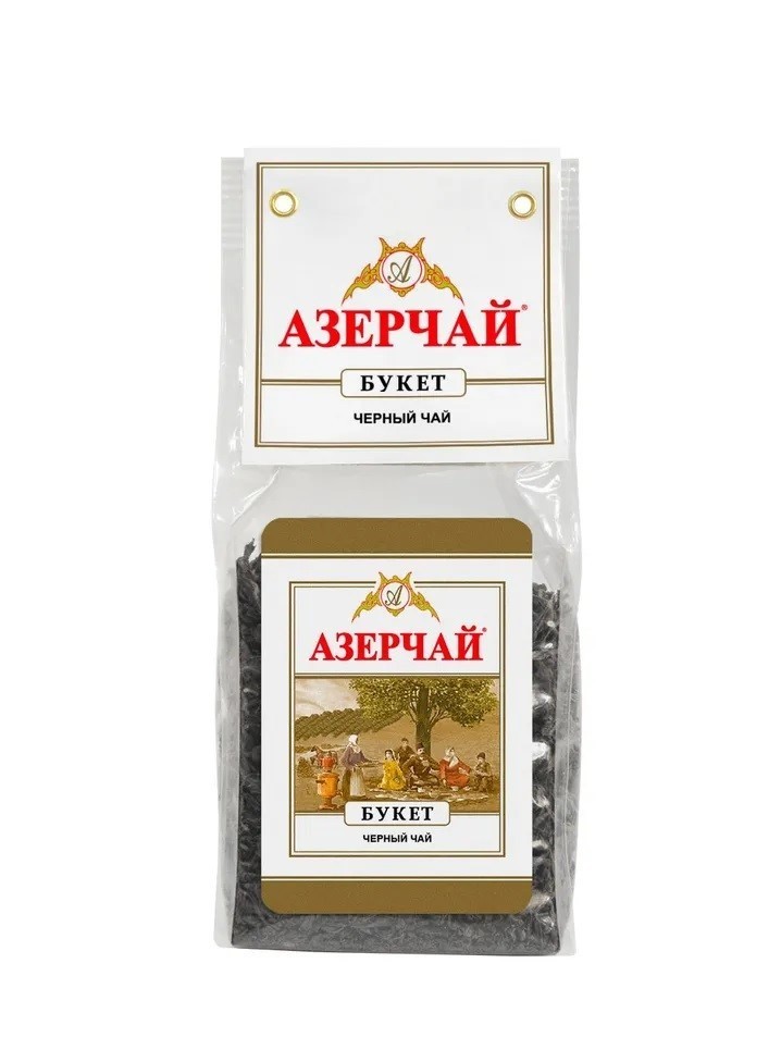 Azertea Black Tea Bouquet 100g Clear Bag Premium Azerbaijani Tea – Natural