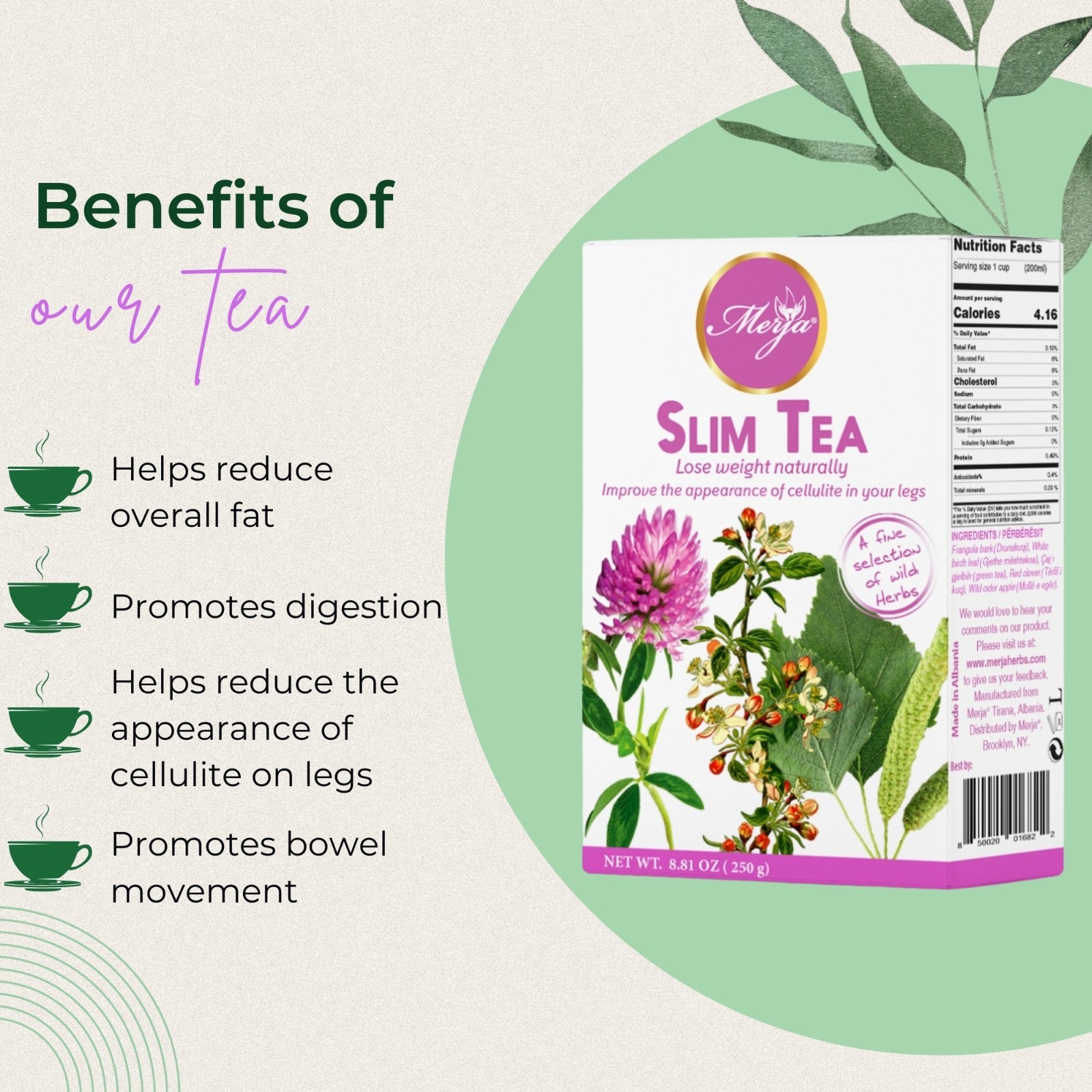 Slim Tea – Weight loss Tea – Loose Tea – 100% Natural Tea