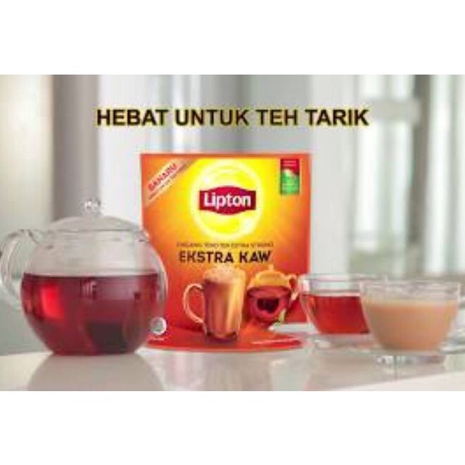 Extra Tea Lipton Strong Yellow Label 80 Potbags Natural Bags Black Pack