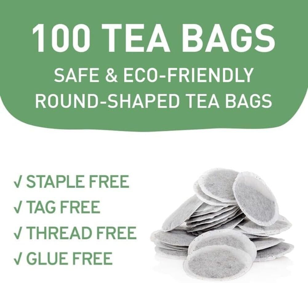 Eco-Friendly Organic Moringa Tea Bags – 100 Count Non-GMO for Healthy Living